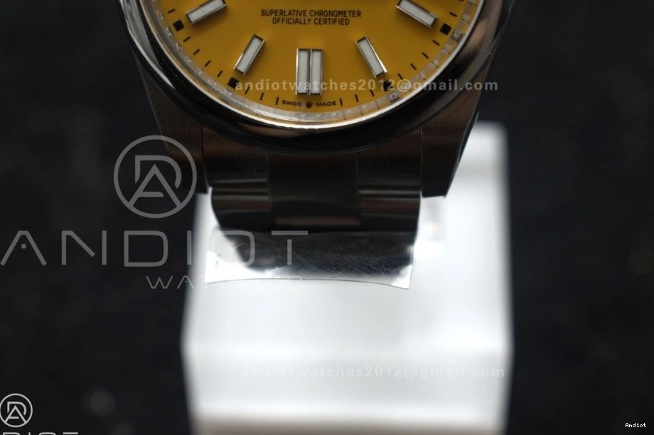 Dial 904L 124300 Clean Steel Perpetual Oyster VR3230 Edition Best Yellow 41mm 1:1 0322